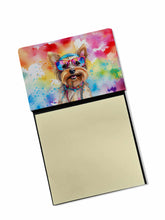 Load image into Gallery viewer, Yorkshire Terrier Hippie Dawg Sticky Note Holder- Refiilable Desk Accessory Note Pad