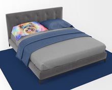 Load image into Gallery viewer, Yorkshire Terrier Hippie Dawg Standard Pillowcase – Artistic Decorative Front, White Back