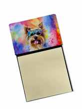 Load image into Gallery viewer, Yorkshire Terrier Hippie Dawg Sticky Note Holder- Refiilable Desk Accessory Note Pad