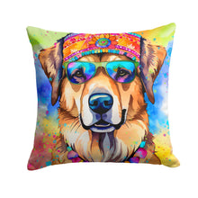 Load image into Gallery viewer, Hippie Dawg Throw Pillow - 14x14 Decorative Pillow – Art for Your Home &amp; Patio