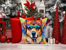 Load image into Gallery viewer, Hippie Dawg Fabric Decorative Pillow