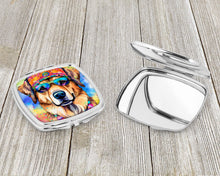 Load image into Gallery viewer, Hippie Dawg Compact Mirror – Stylish Purse Mirror with Artistic Covers