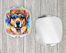 Load image into Gallery viewer, Hippie Dawg Compact Mirror – Stylish Purse Mirror with Artistic Covers