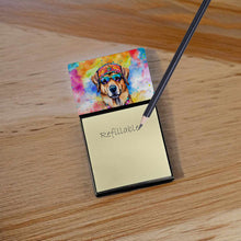 Load image into Gallery viewer, Hippie Dawg Sticky Note Holder- Refiilable Desk Accessory Note Pad