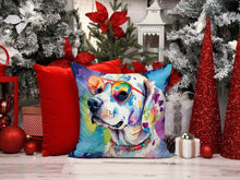 Load image into Gallery viewer, Hippie Dawg Throw Pillow - 14x14 Decorative Pillow – Art for Your Home &amp; Patio