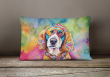 Load image into Gallery viewer, Hippie Dawg Fabric Decorative Pillow