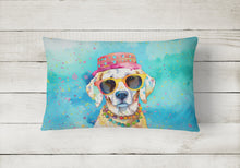 Load image into Gallery viewer, Hippie Dawg Fabric Decorative Pillow