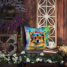 Load image into Gallery viewer, Hippie Dawg Fabric Decorative Pillow