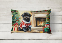 Load image into Gallery viewer, Affenpinscher Cozy Christmas Throw Pillow
