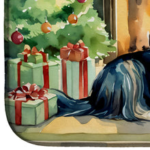 Load image into Gallery viewer, Afghan Hound Cozy Christmas Dish Drying Mat