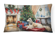 Load image into Gallery viewer, Afghan Hound Cozy Christmas Throw Pillow