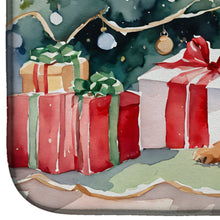 Load image into Gallery viewer, Airedale Terrier Cozy Christmas Dish Drying Mat