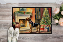 Load image into Gallery viewer, Airedale Terrier Cozy Christmas Doormat - Large 24x36 – Indoor/Outdoor Floor Mat with Artistic Flair