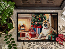 Load image into Gallery viewer, Akita Cozy Christmas Doormat - Large 24x36 – Indoor/Outdoor Floor Mat with Artistic Flair