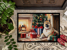 Load image into Gallery viewer, Akita Cozy Christmas Doormat