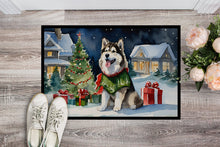 Load image into Gallery viewer, Alaskan Malamute Cozy Christmas Doormat - Large 24x36 – Indoor/Outdoor Floor Mat with Artistic Flair