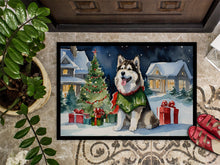 Load image into Gallery viewer, Alaskan Malamute Cozy Christmas Doormat - Large 24x36 – Indoor/Outdoor Floor Mat with Artistic Flair