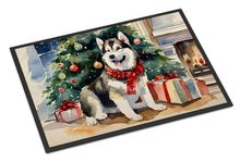 Load image into Gallery viewer, Alaskan Malamute Cozy Christmas Doormat - Large 24x36 – Indoor/Outdoor Floor Mat with Artistic Flair