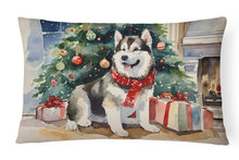 Load image into Gallery viewer, Alaskan Malamute Cozy Christmas Throw Pillow