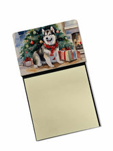 Load image into Gallery viewer, Alaskan Malamute Cozy Christmas Sticky Note Holder- Refiilable Desk Accessory Note Pad