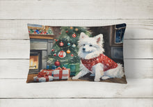 Load image into Gallery viewer, American Eskimo Cozy Christmas Throw Pillow