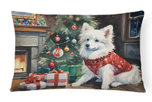 Load image into Gallery viewer, American Eskimo Cozy Christmas Throw Pillow