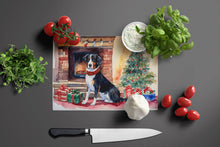 Load image into Gallery viewer, Appenzeller Sennenhund Cozy Christmas Glass Cutting Boards – Durable, Decorative Kitchen Art Large