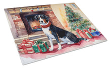 Load image into Gallery viewer, Appenzeller Sennenhund Cozy Christmas Glass Cutting Boards – Durable, Decorative Kitchen Art Large