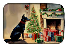 Load image into Gallery viewer, Australian Kelpie Cozy Christmas Dish Drying Mat