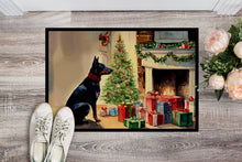 Load image into Gallery viewer, Australian Kelpie Cozy Christmas Doormat - Large 24x36 – Indoor/Outdoor Floor Mat with Artistic Flair