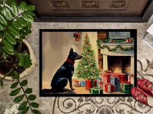 Load image into Gallery viewer, Australian Kelpie Cozy Christmas Doormat - Large 24x36 – Indoor/Outdoor Floor Mat with Artistic Flair