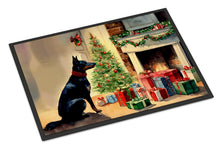 Load image into Gallery viewer, Australian Kelpie Cozy Christmas Doormat - Large 24x36 – Indoor/Outdoor Floor Mat with Artistic Flair