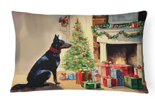 Load image into Gallery viewer, Australian Kelpie Cozy Christmas Throw Pillow