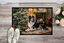 Load image into Gallery viewer, Australian Shepherd Cozy Christmas Doormat - Large 24x36 – Indoor/Outdoor Floor Mat with Artistic Flair