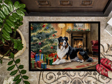 Load image into Gallery viewer, Australian Shepherd Cozy Christmas Doormat