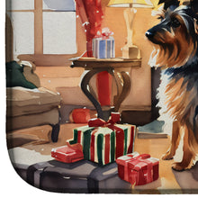 Load image into Gallery viewer, Australian Terrier Cozy Christmas Dish Drying Mat