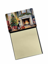 Load image into Gallery viewer, Basenji Cozy Christmas Sticky Note Holder- Refiilable Desk Accessory Note Pad