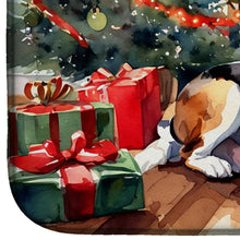 Load image into Gallery viewer, Basset Hound Cozy Christmas Dish Drying Mat