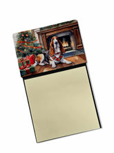 Load image into Gallery viewer, Basset Hound Cozy Christmas Sticky Note Holder- Refiilable Desk Accessory Note Pad