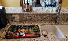 Load image into Gallery viewer, Beagle Cozy Christmas Dish Drying Mat