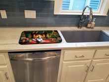 Load image into Gallery viewer, Beagle Cozy Christmas Dish Drying Mat
