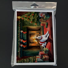 Load image into Gallery viewer, Beagle Cozy Christmas Greeting Cards - Blank Note Cards – 8-Pack of Artist-Designed Cards with Envelopes
