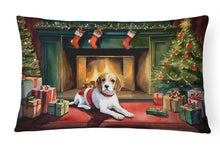 Load image into Gallery viewer, Beagle Cozy Christmas Throw Pillow