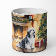 Load image into Gallery viewer, Bearded Collie Cozy Christmas Decorative Soy Candle