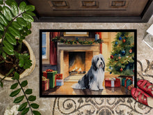 Load image into Gallery viewer, Bearded Collie Cozy Christmas Doormat