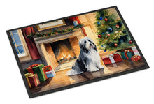 Load image into Gallery viewer, Bearded Collie Cozy Christmas Doormat
