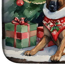 Load image into Gallery viewer, Belgian Malinois Cozy Christmas Dish Drying Mat