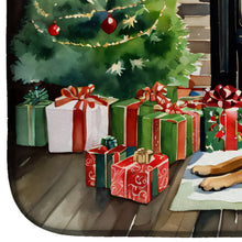 Load image into Gallery viewer, Belgian Malinois Cozy Christmas Dish Drying Mat