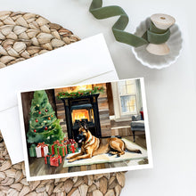 Load image into Gallery viewer, Belgian Malinois Cozy Christmas Greeting Cards - Blank Note Cards – 8-Pack of Artist-Designed Cards with Envelopes