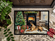 Load image into Gallery viewer, Belgian Malinois Cozy Christmas Doormat - Large 24x36 – Indoor/Outdoor Floor Mat with Artistic Flair